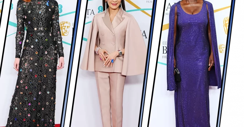 Glamour sobre la alfombra roja de los Premios Bafta 2023