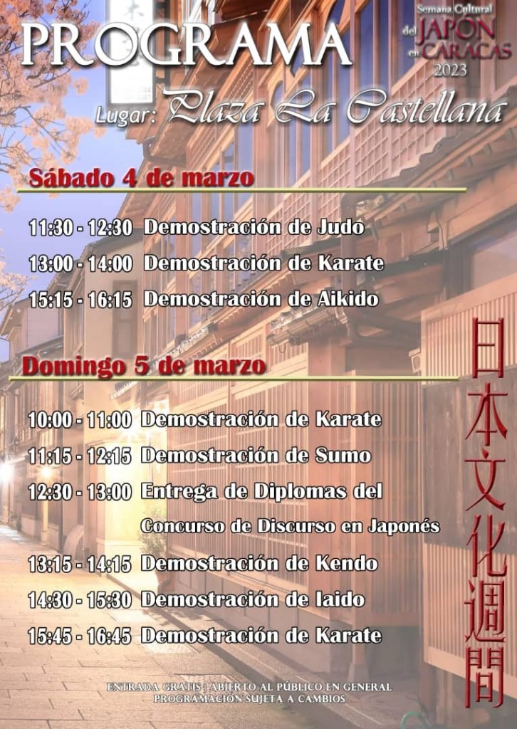 Programa Semana cultural Japòn