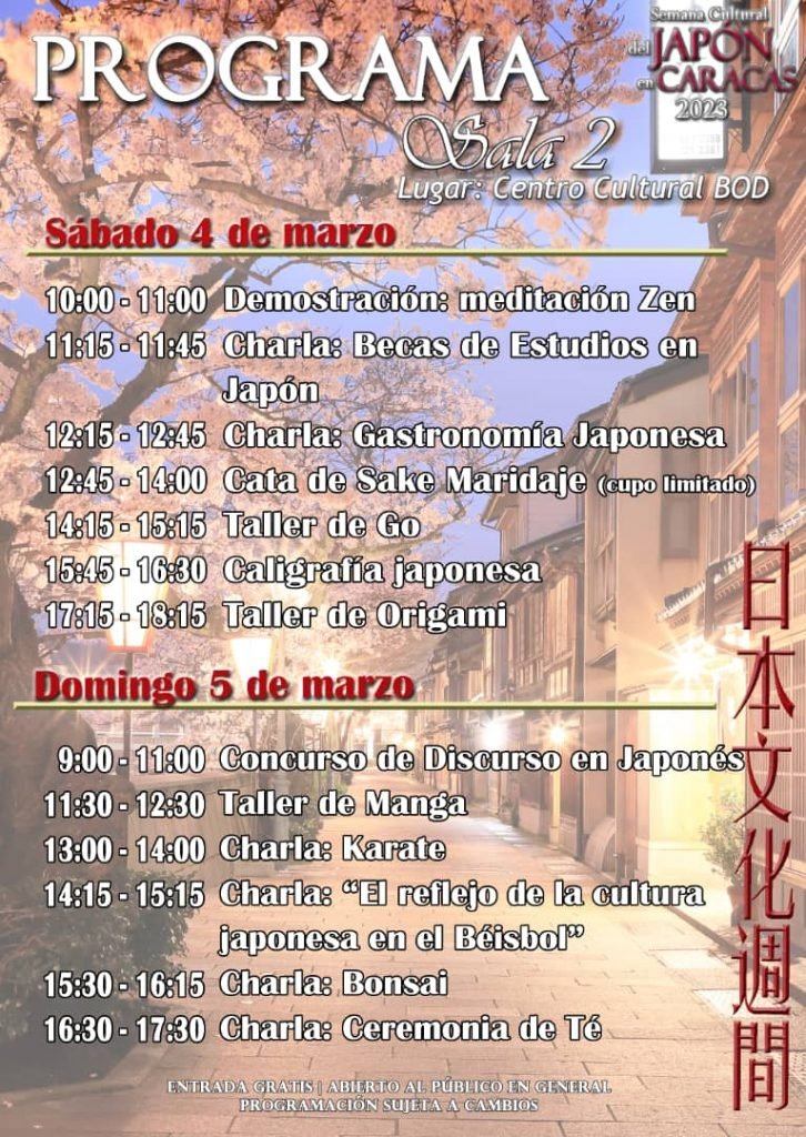 Programa Semana cultural Japòn