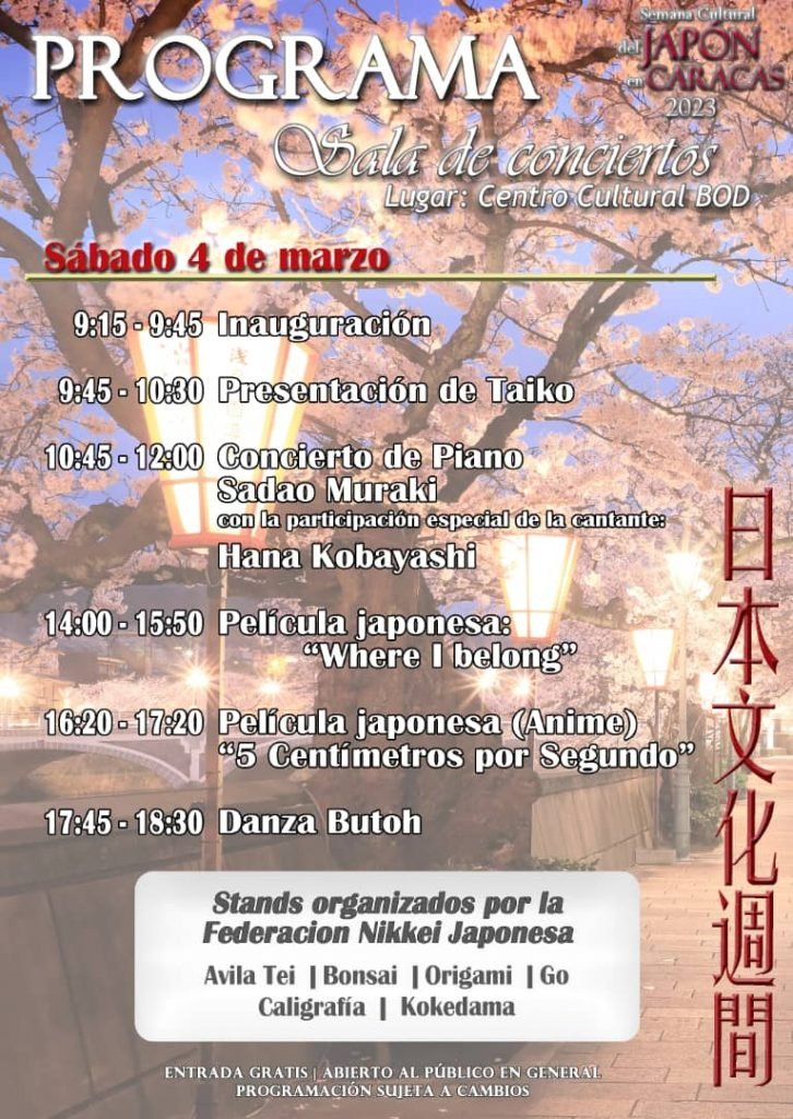 Programa Semana cultural Japòn