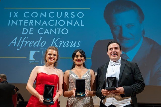 La soprano venezolana Génesis Moreno,ganadora del primer premio, hace triplete en el IX Concurso Internacional de Canto Alfredo Kraus