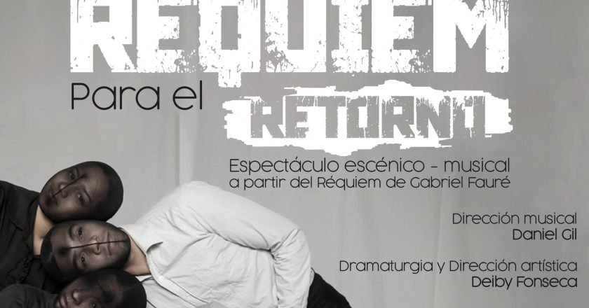 Obra teatral requiem para el retorno junto a la orquesta sinfonica municipal de caracas