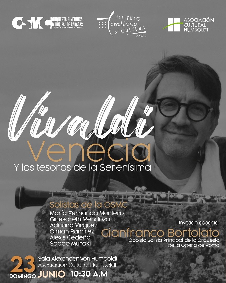 Gianfranco Bortolato encantará a Caracas  con la música de Vivaldi