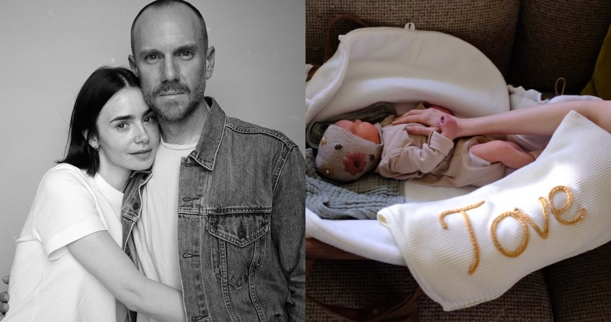 Lily Collins celebra la llegada de su primera hija a través de gestación subrogada