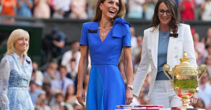 Kate Middleton deslumbra con homenaje a Diana en Wimbledon 