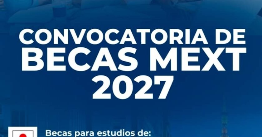 Convocatoria para las becas de estudios en Japón para el año 2027