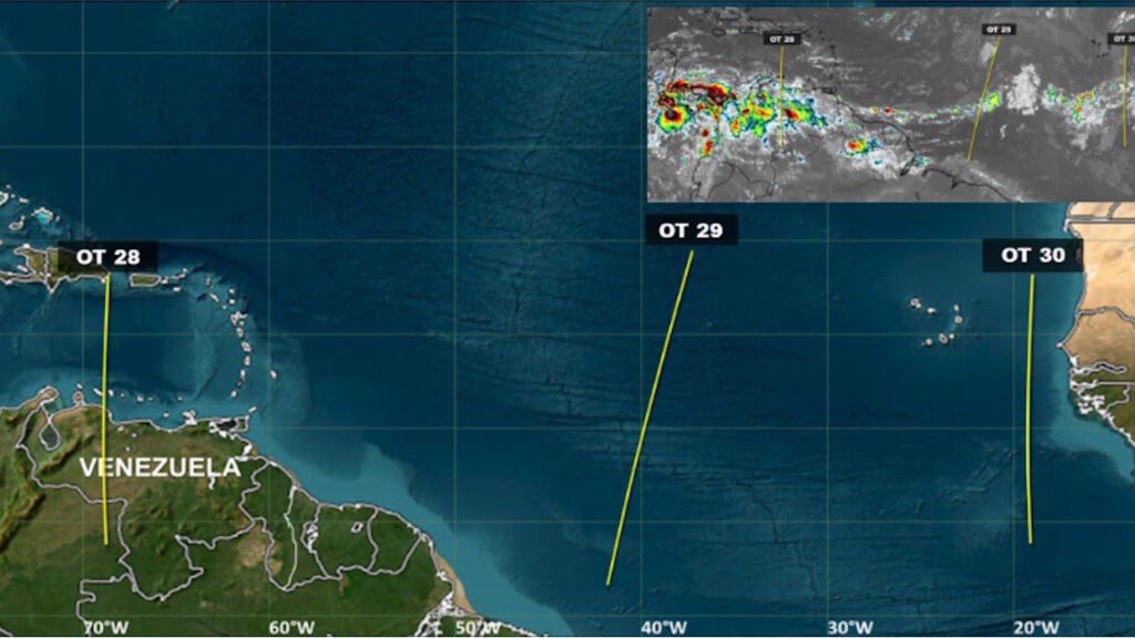 El Inameh prevé precipitaciones en gran parte del país por la llegada de la Onda Tropical Nro. 29