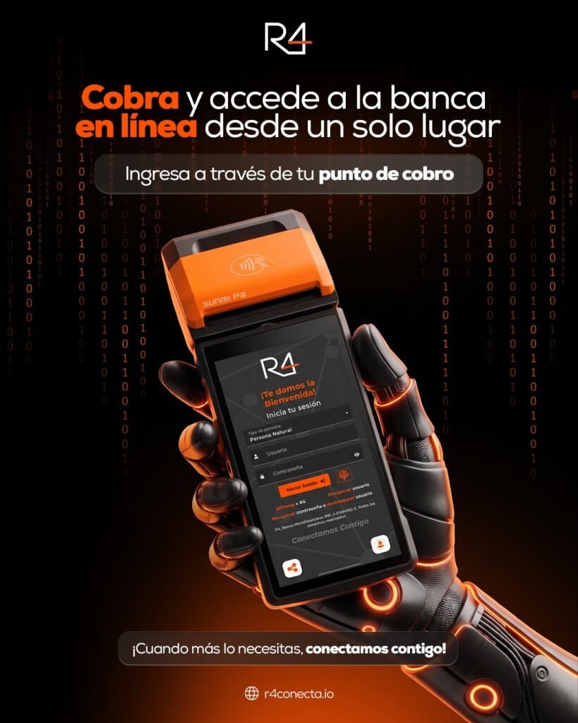 R4 integra toda su banca en línea en los puntos de venta