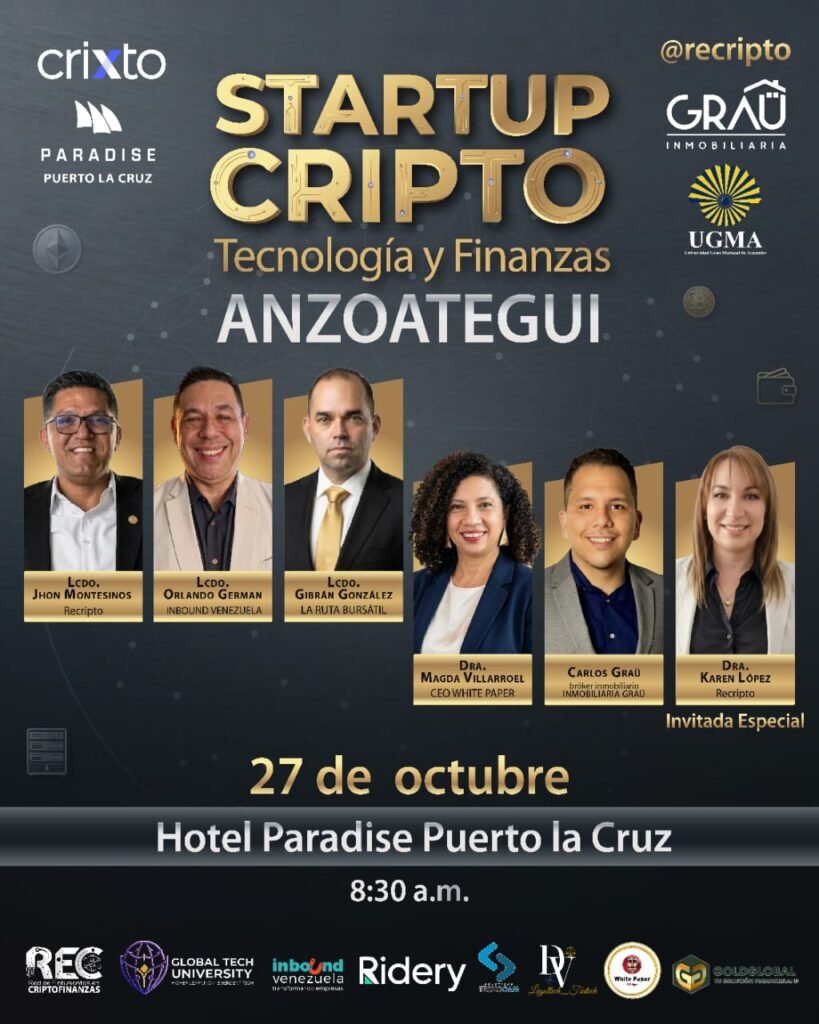 Startup Cripto Anzoátegui impulsará la educación en criptofinanzas en Puerto La Cruz